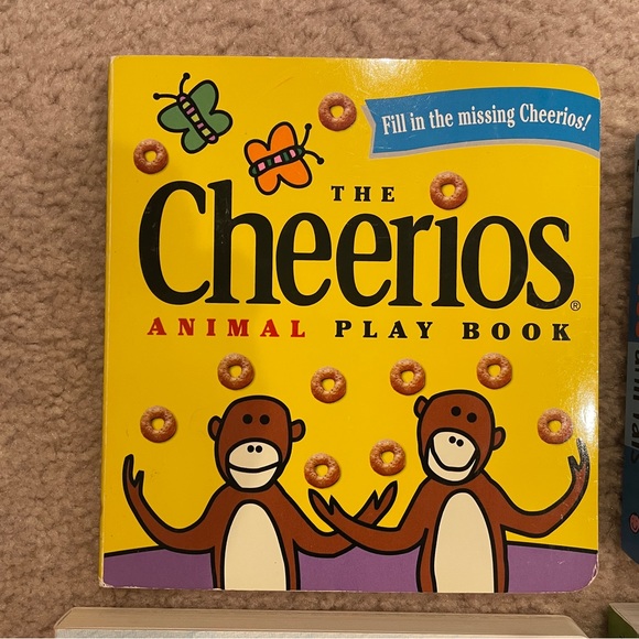 4 Baby Board Books. Cheerios, First 100 Animals word book, A Birthday Cow - Picture 2 of 5